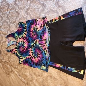 Biker shorts and tank